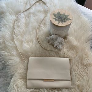 H & M small white purse